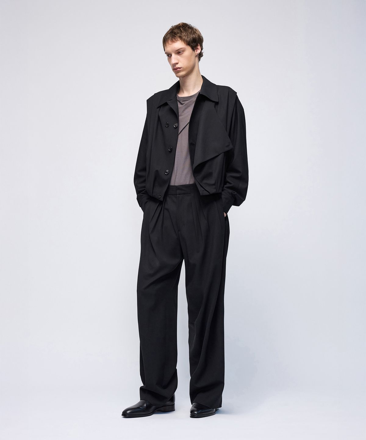 몰프(MORPH) Organism Wool Multi Tuck Pants