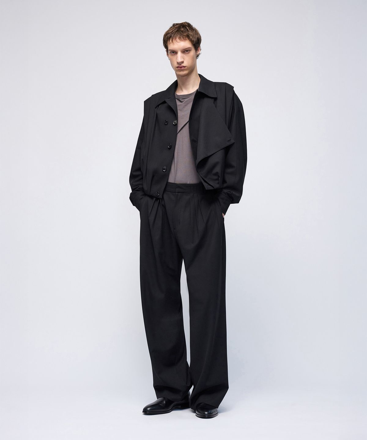 몰프(MORPH) Organism Wool Multi Tuck Pants