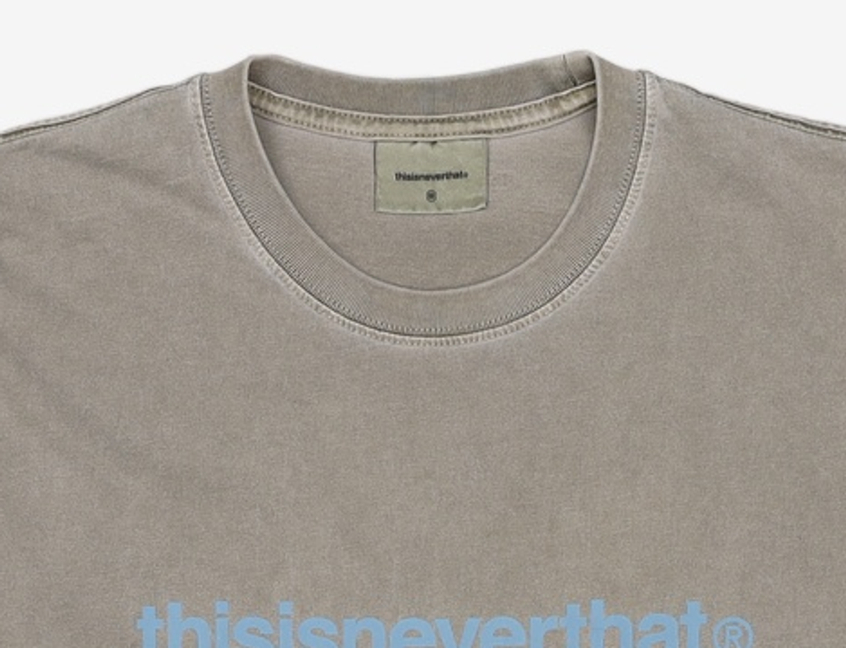 디스이즈네버댓(THISISNEVERTHAT) (FW25) T-Logo L/S Tee Dark Grey M