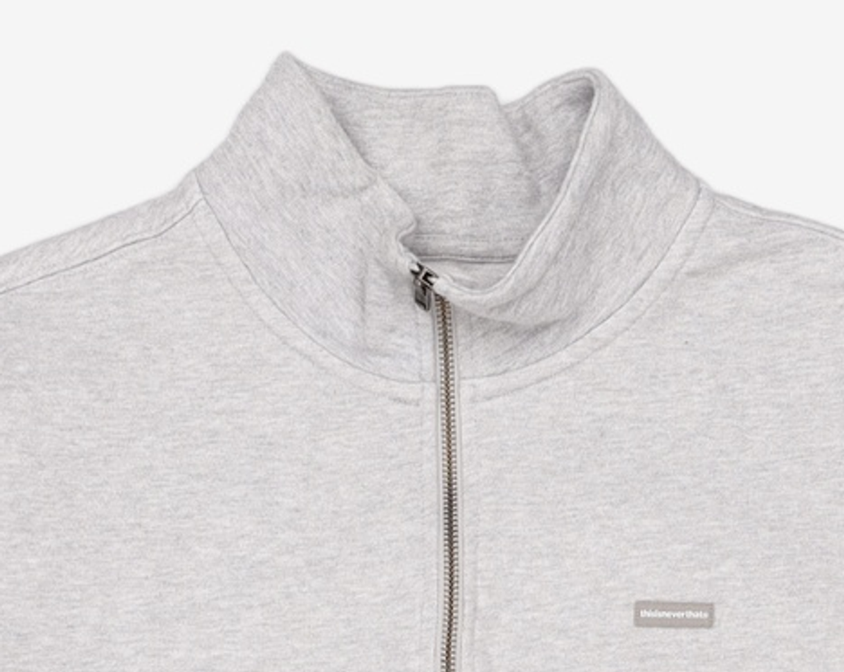 디스이즈네버댓(THISISNEVERTHAT) T.N.T. Classic HDP Half Zip Sweatshirt Heather Grey S