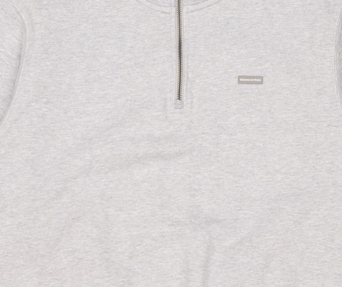 디스이즈네버댓(THISISNEVERTHAT) T.N.T. Classic HDP Half Zip Sweatshirt Heather Grey S