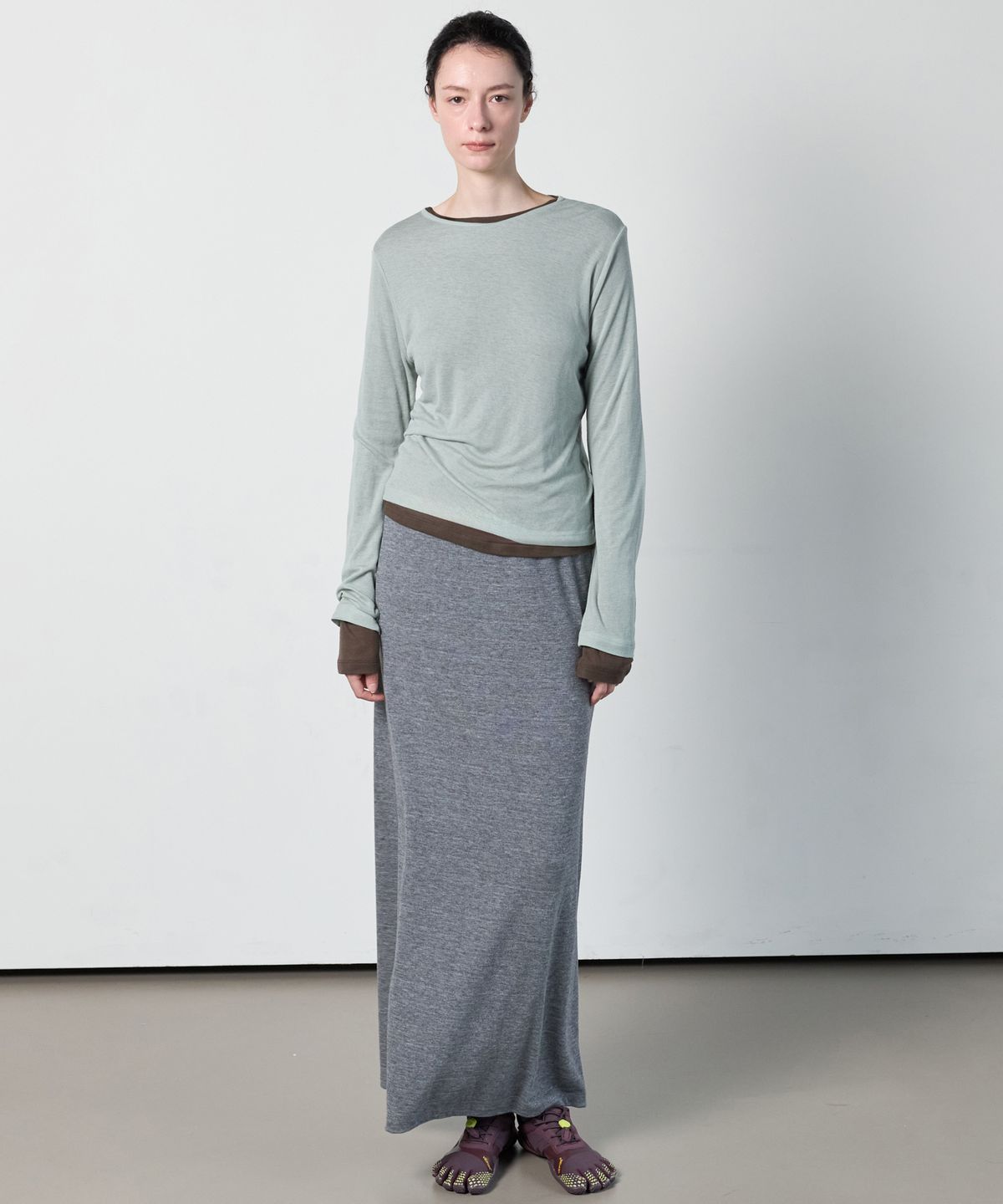 누베르(NUVERE) Base Long Sleeve Tee Mint