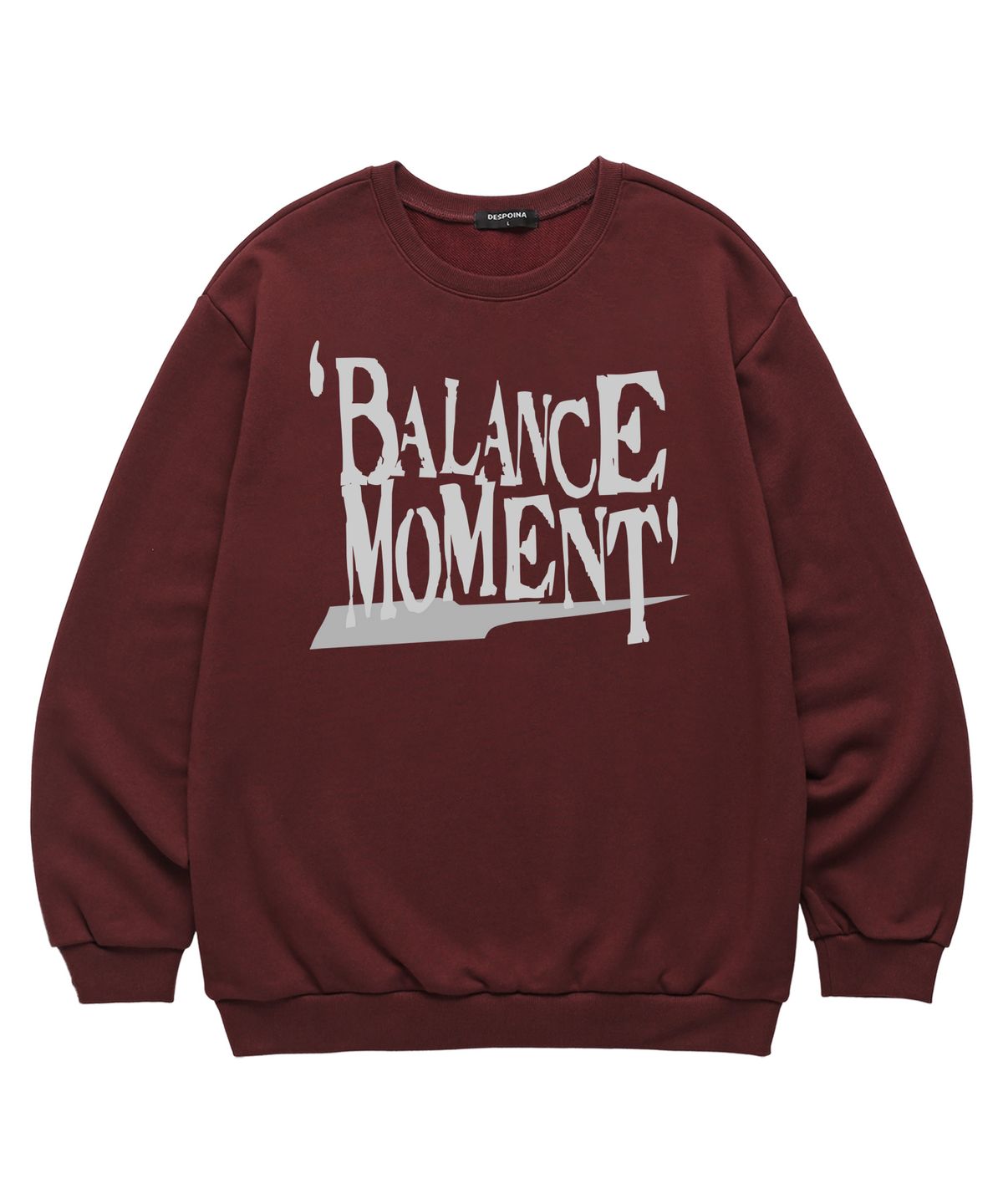 밴웍스(VANNWORKS) BALANCE MOMENT 맨투맨 (VLS0231) 버건디