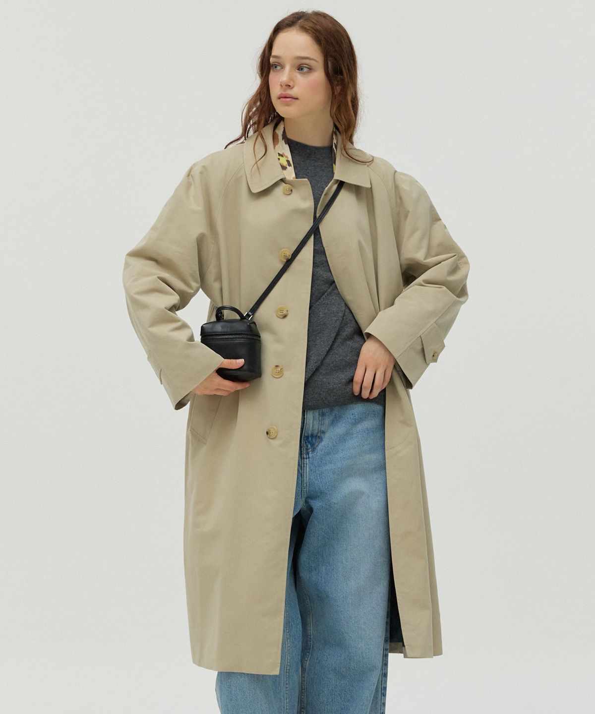 뉴루키(NEW LOOKY) Classic trench coat_Beige
