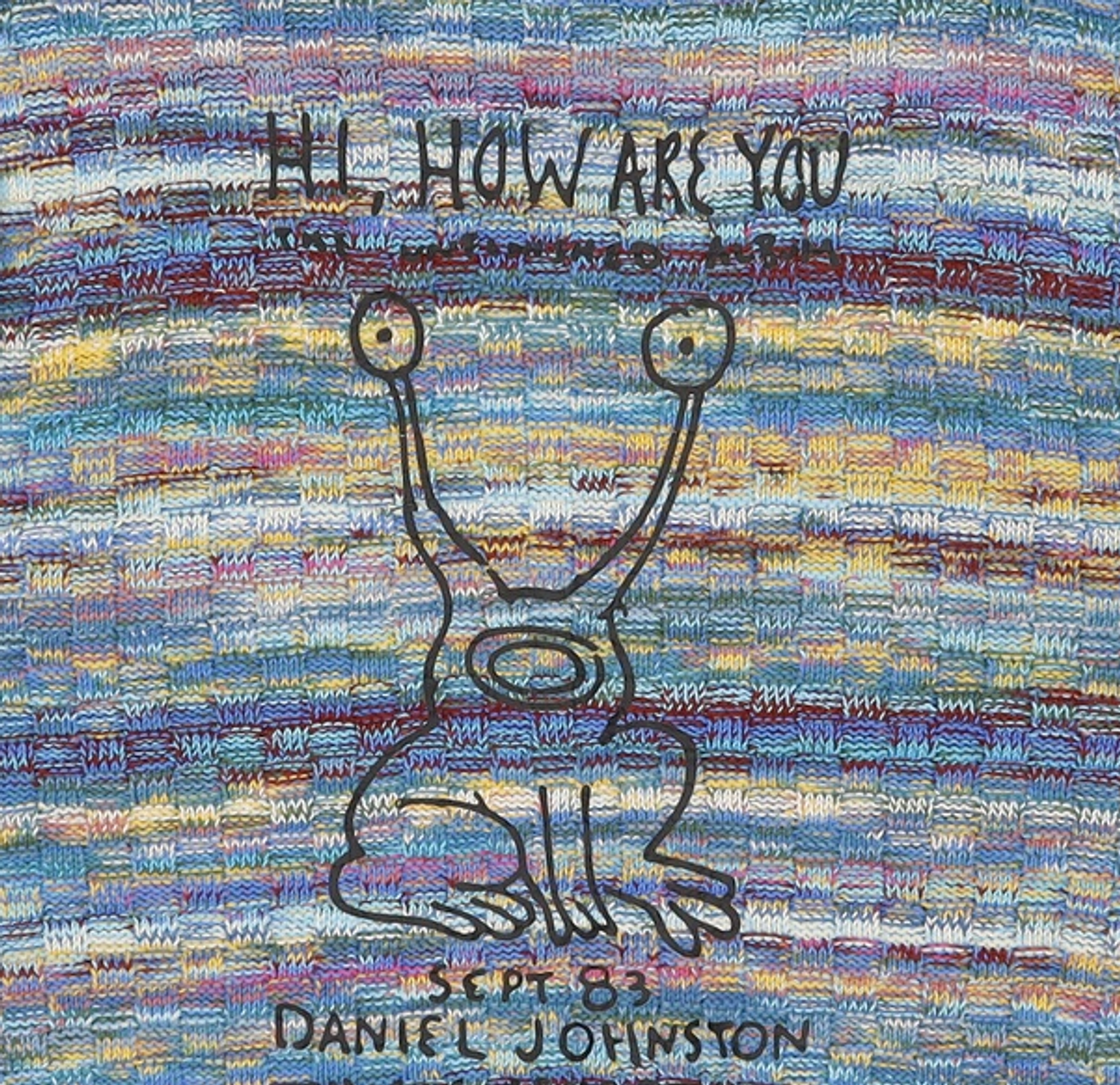 디스이즈네버댓(THISISNEVERTHAT) TNT Daniel Johnston Frog Knit Sweater Blue M