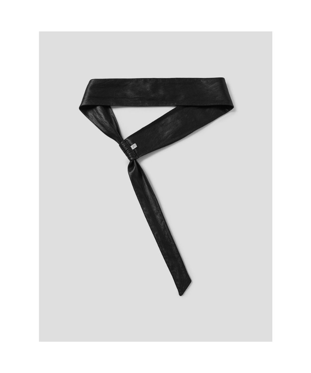 앙개(ANGGAE) Faux Leather  Belt  Black