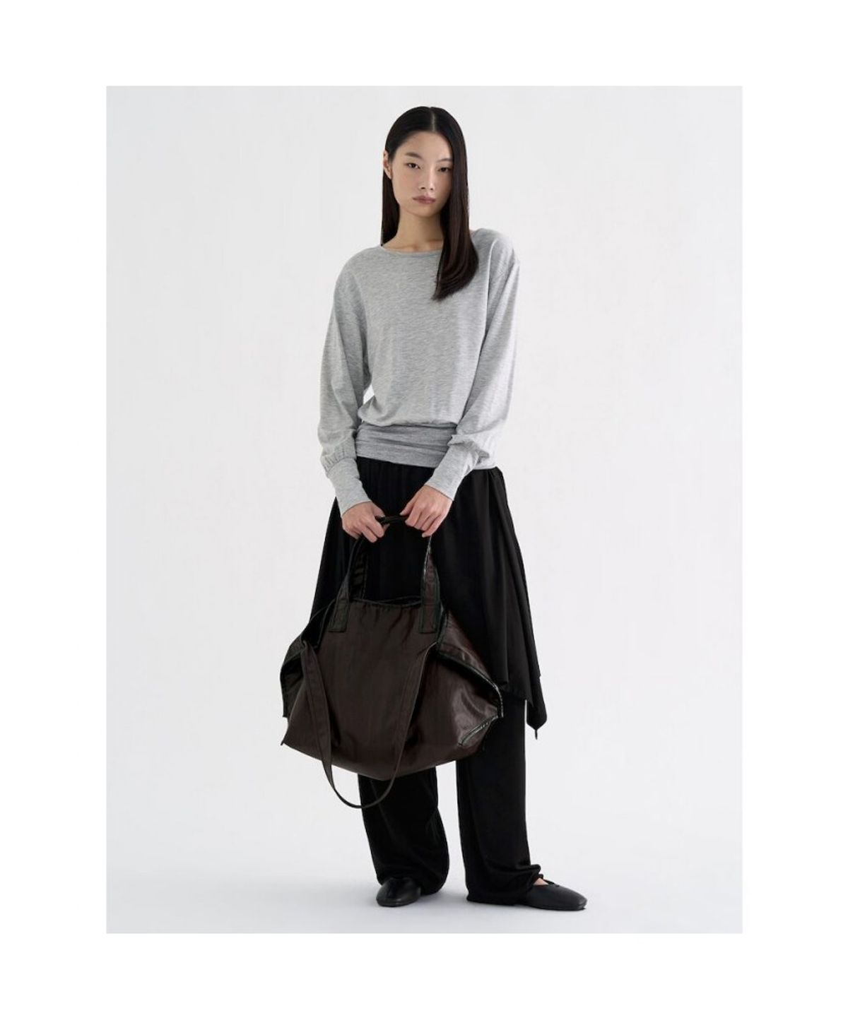 앙개(ANGGAE) Office Tote  Brown