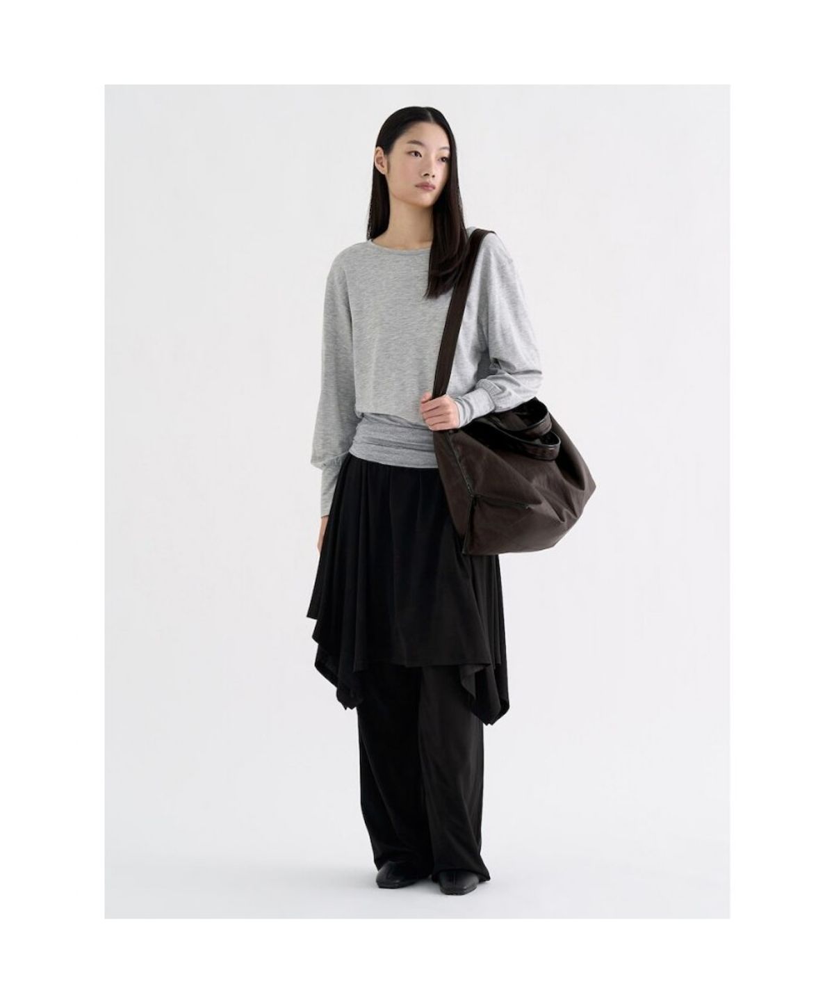 앙개(ANGGAE) Office Tote  Brown