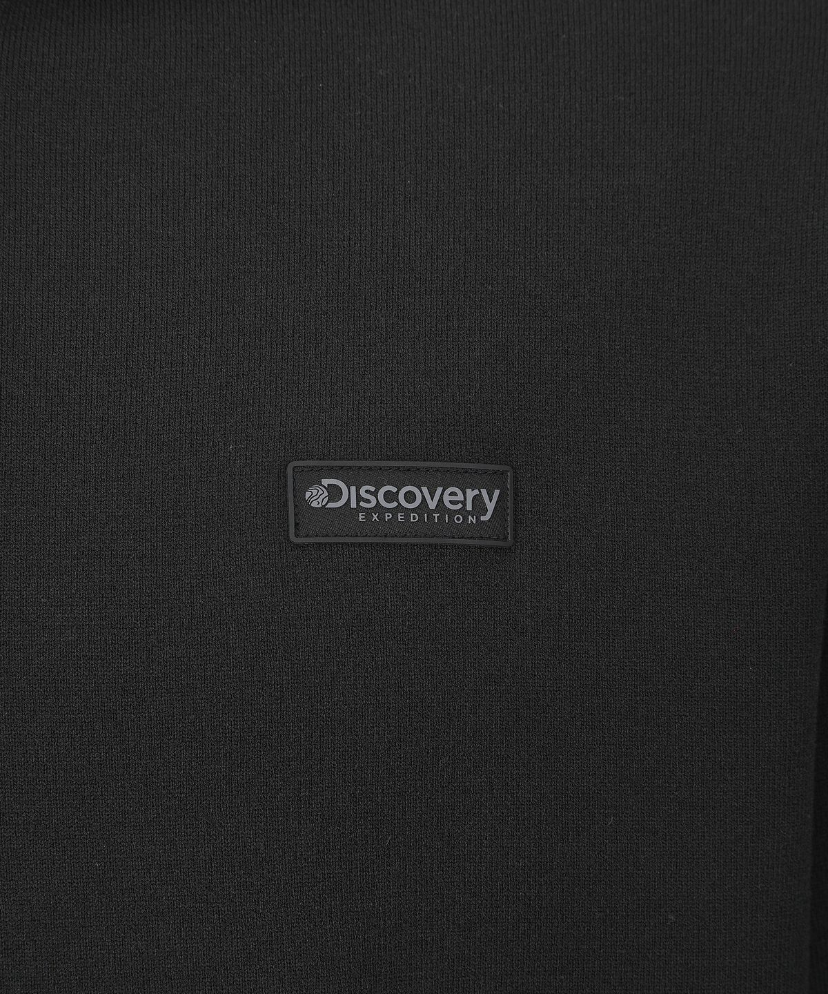 디스커버리 익스페디션(DISCOVERY EXPEDITION) 남성 반집업 카라 스웨터 (BLACK)
