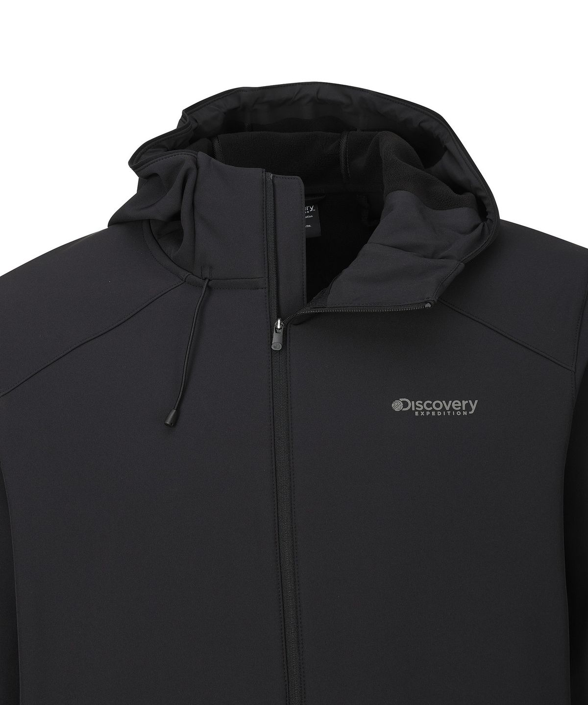 디스커버리 익스페디션(DISCOVERY EXPEDITION) 남성 본딩 기모 후드 자켓 (SET-UP) (BLACK)