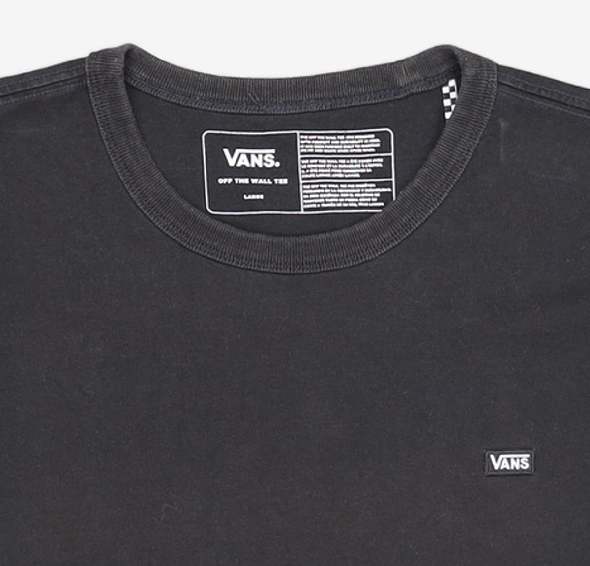 반스(VANS) 오프 더 월 클래식 숏슬리브 - 블랙 / VN0A49R7BLK1 L