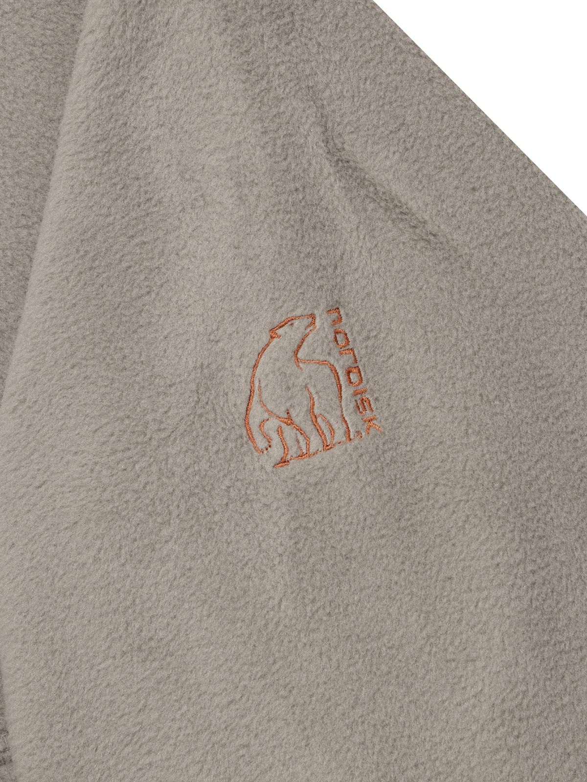 노르디스크(NORDISK) 폴라텍 플리스 버튼넥 티셔츠 - M_Light Grey OMW26275C2