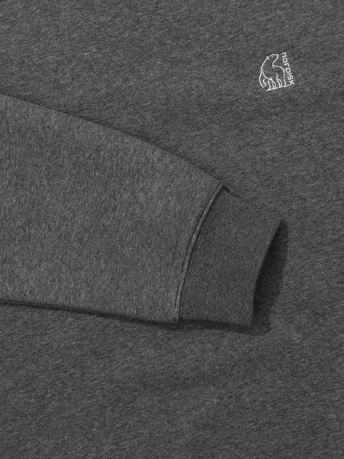 노르디스크(NORDISK) 빅 폴라베어 기모 맨투맨 - U_MELANGE DARK GREY OUW26221ZJ
