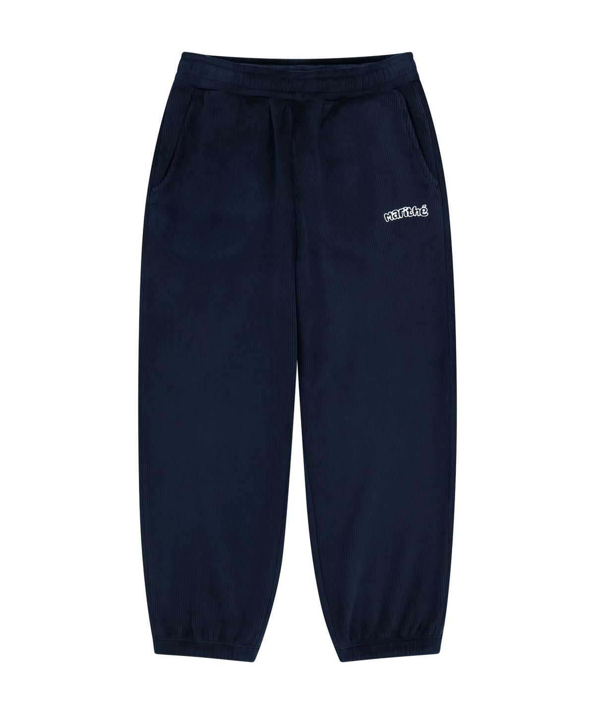 마리떼 키즈(MARITHÉ KIDS) KIDS VELOUR TRACK PANTS navy