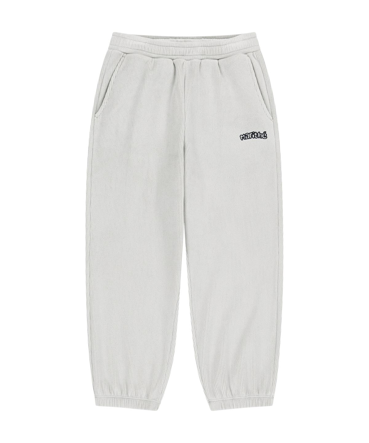 마리떼 키즈(MARITHÉ KIDS) KIDS VELOUR TRACK PANTS light gray