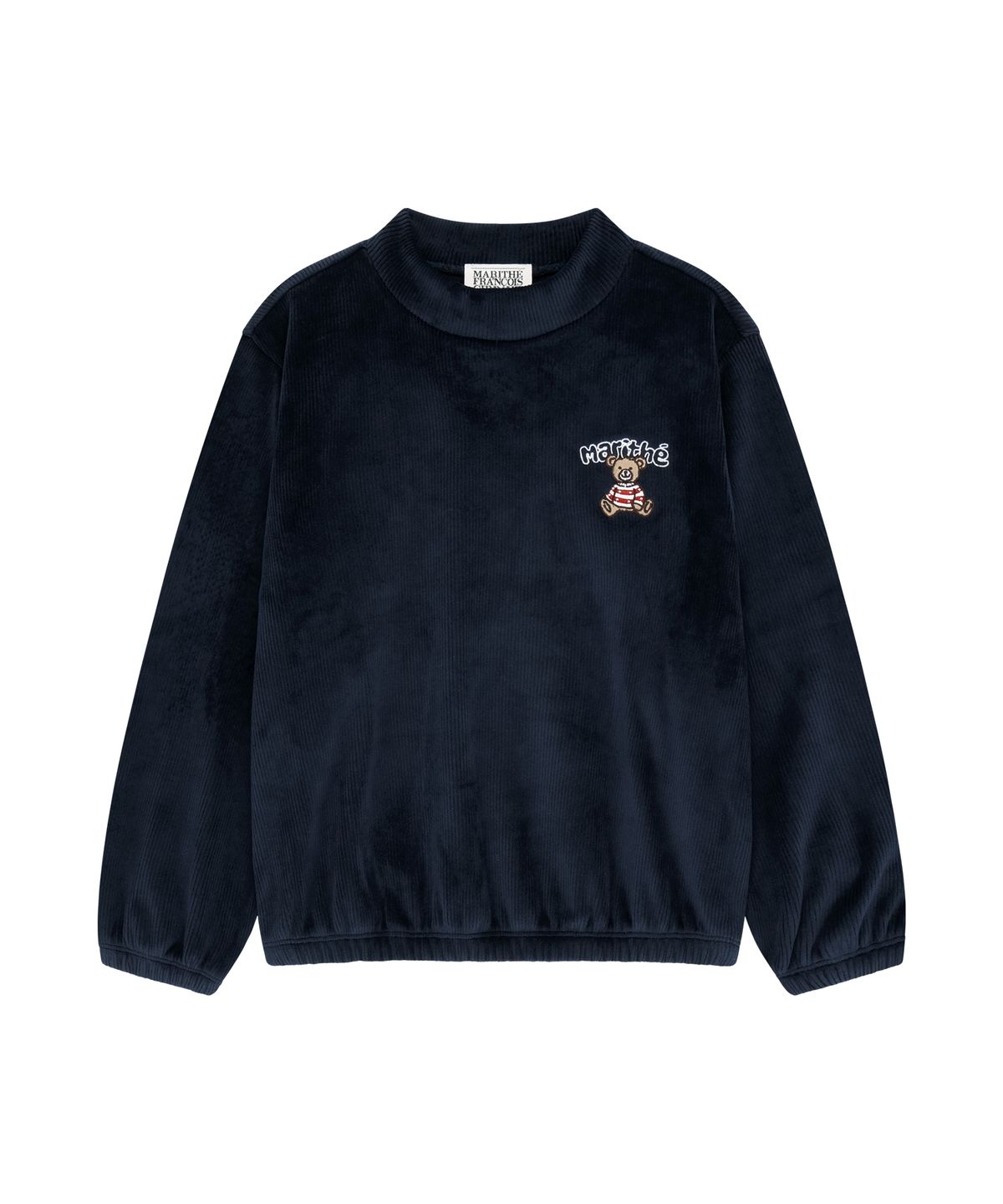 마리떼 키즈(MARITHÉ KIDS) KIDS VELOUR SWEATSHIRT navy