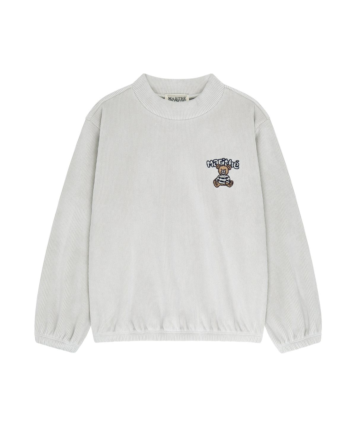 마리떼 키즈(MARITHÉ KIDS) KIDS VELOUR SWEATSHIRT light gray