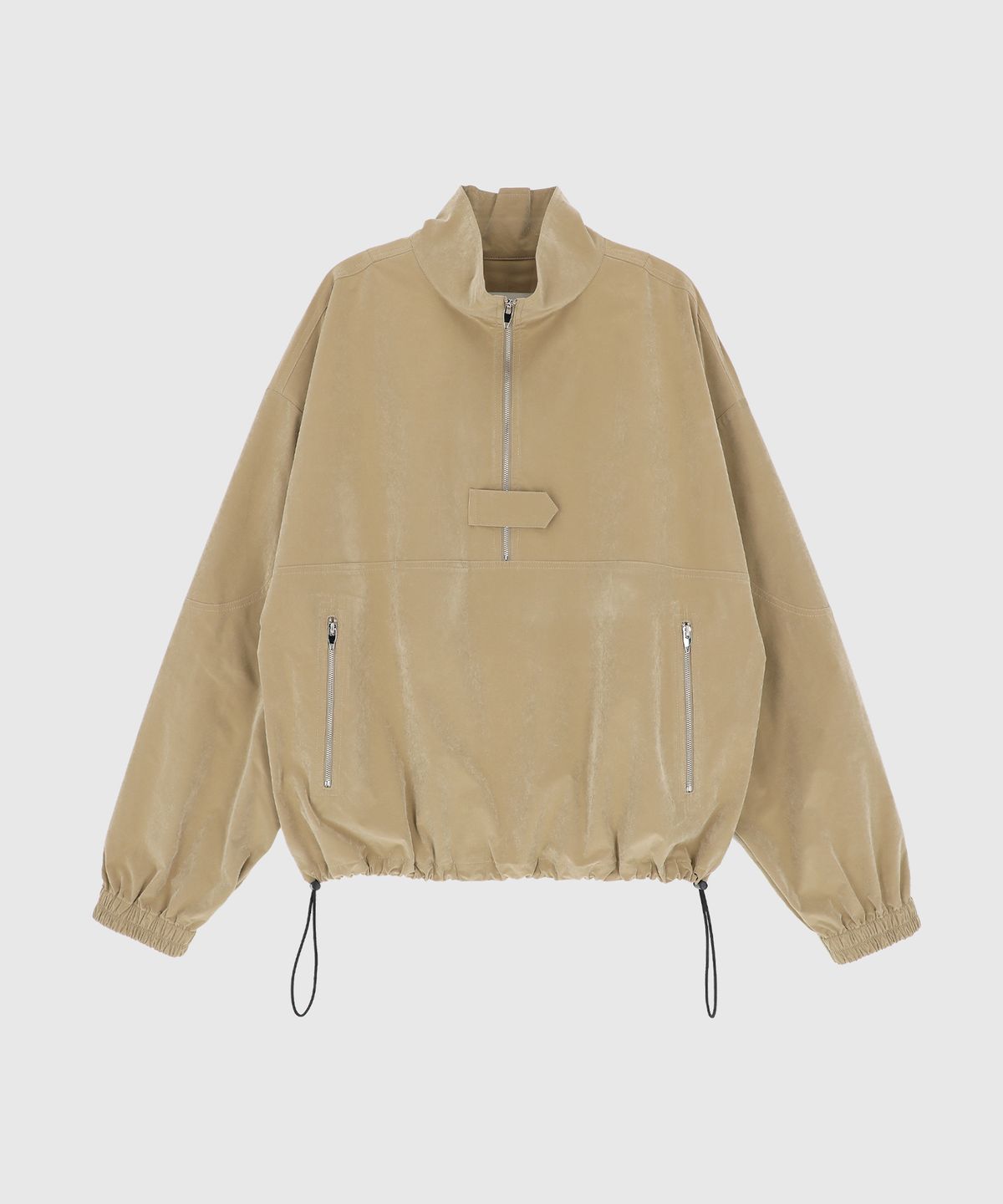 시그레이트(SIGREAT) SUEDE TOUCH HALF-ZIP ANORAK_BEIGE
