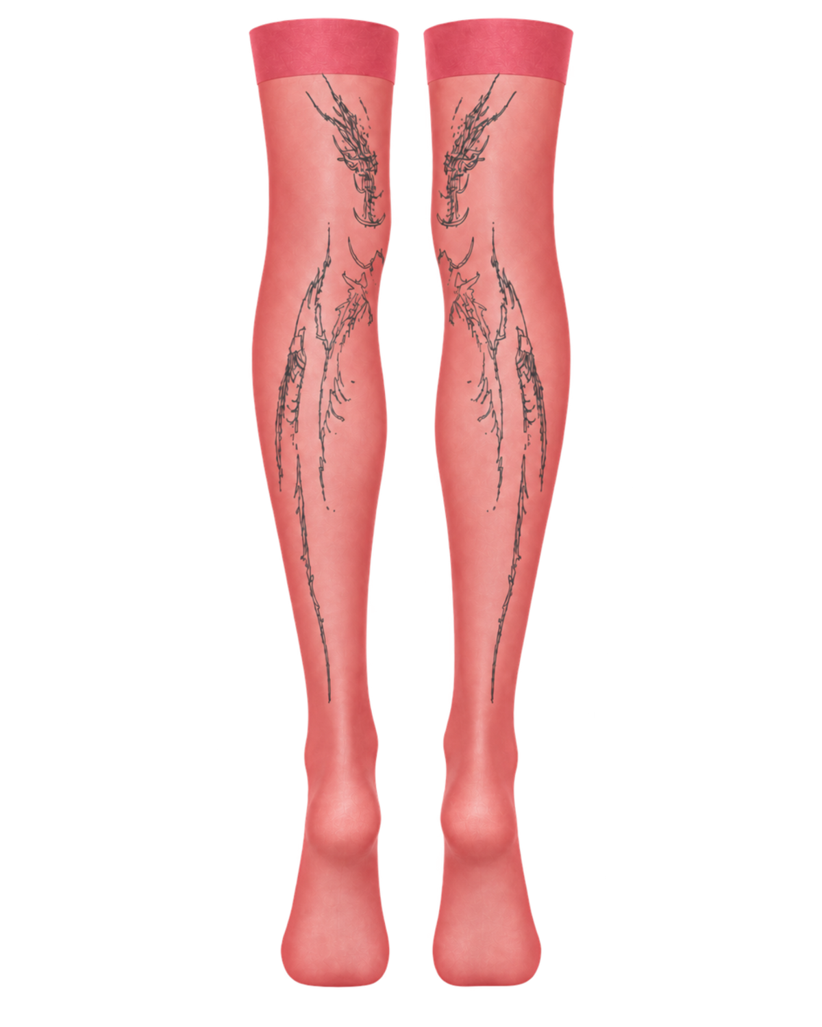 블릭베이크(BLEAKBAKE) [BB x dboochild] Dragon thigh high tights