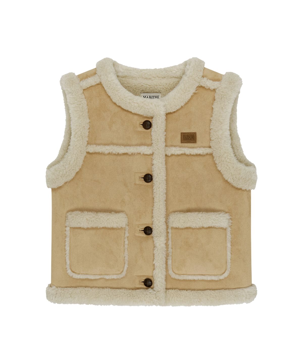 마리떼 키즈(MARITHÉ KIDS) KIDS SHEARLING VEST beige