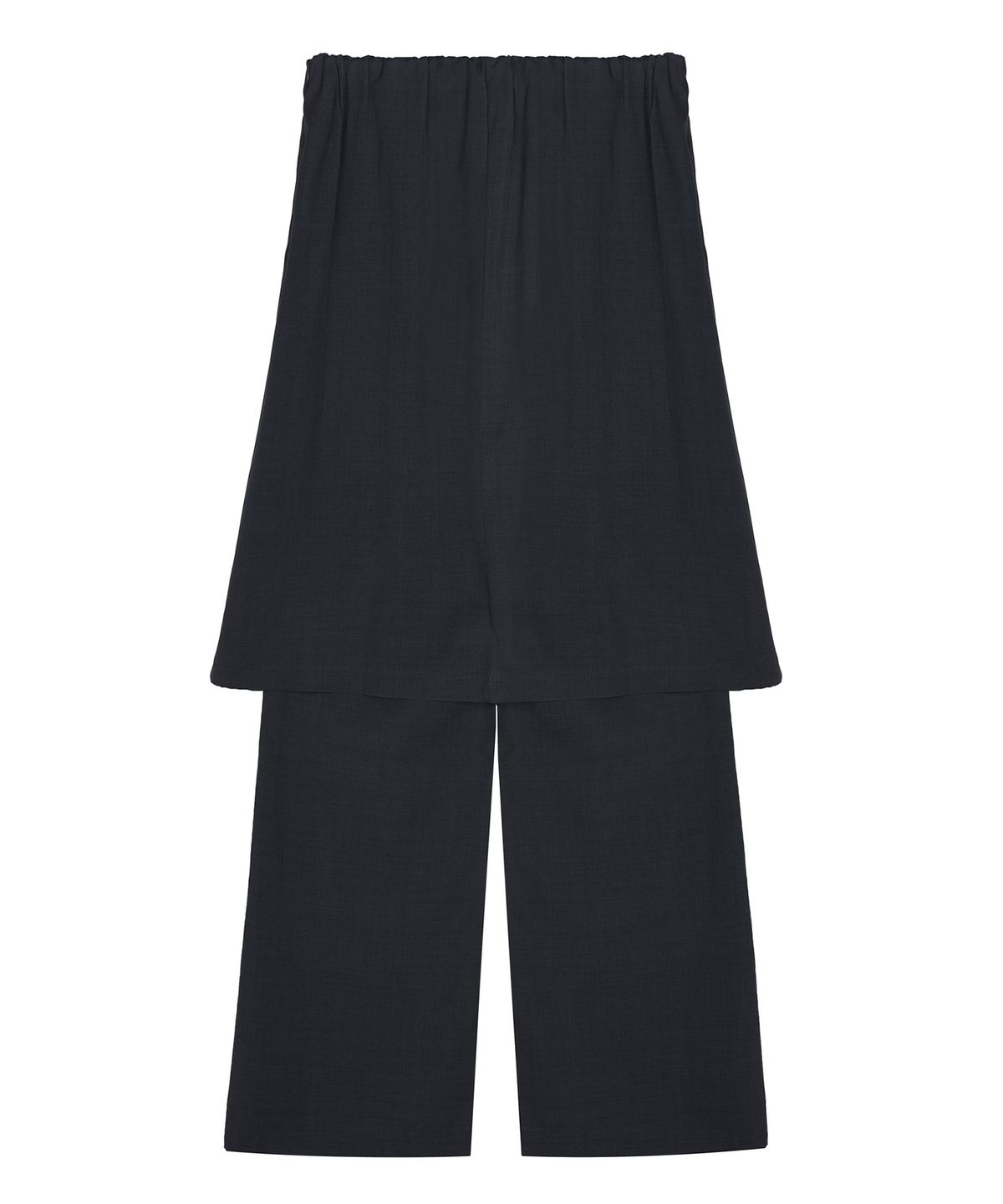 닉앤니콜(NICK&NICOLE) PLEATED LAYERED SKIRT PANTS_CHARCOAL