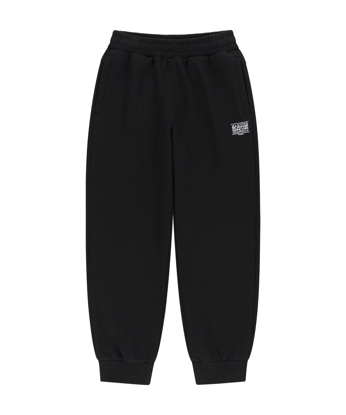 마리떼 키즈(MARITHÉ KIDS) KIDS DOODLE CLASSIC LOGO SWEAT PANTS (BRUSHED) black