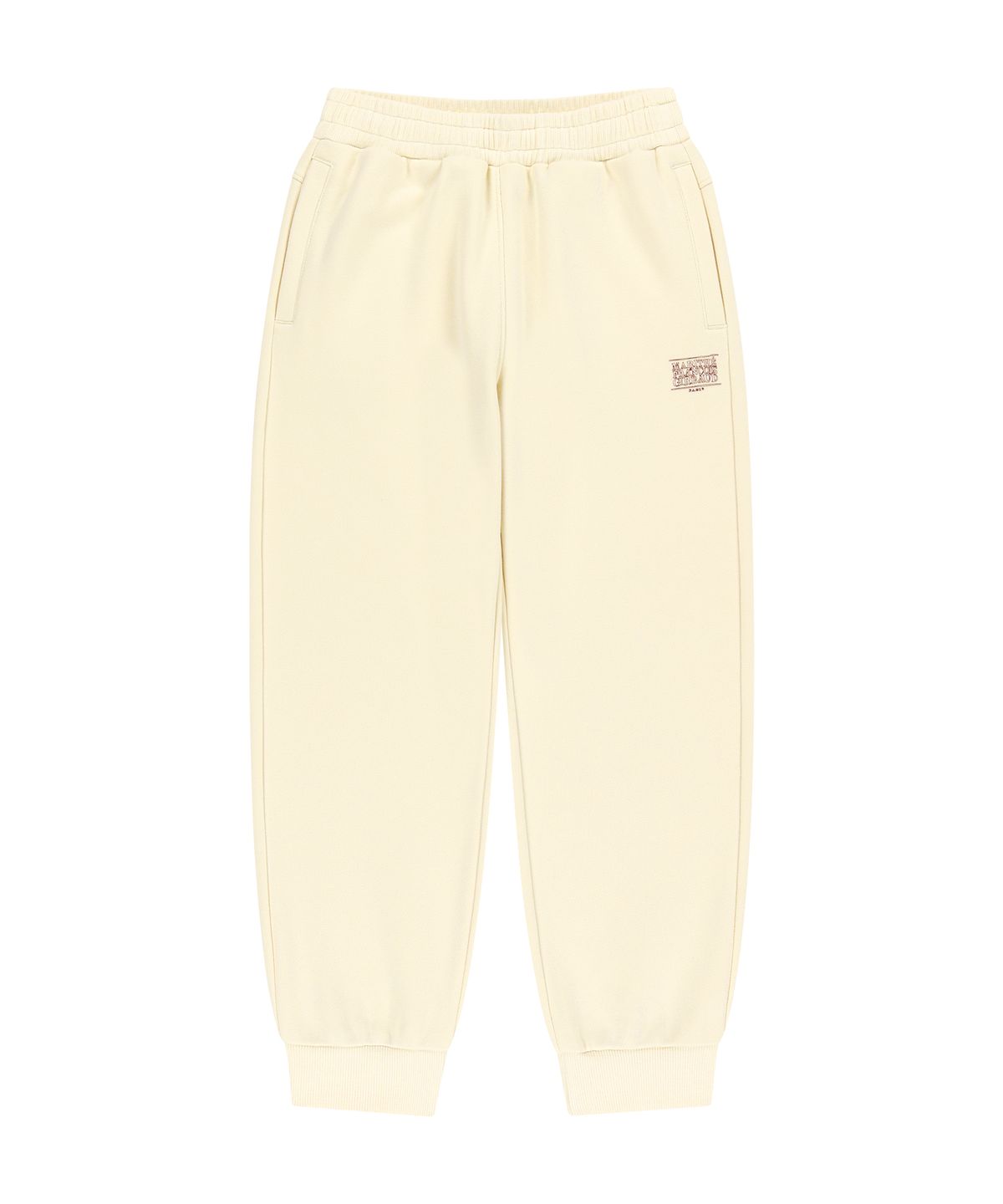 마리떼 키즈(MARITHÉ KIDS) KIDS DOODLE CLASSIC LOGO SWEAT PANTS (BRUSHED) light beige