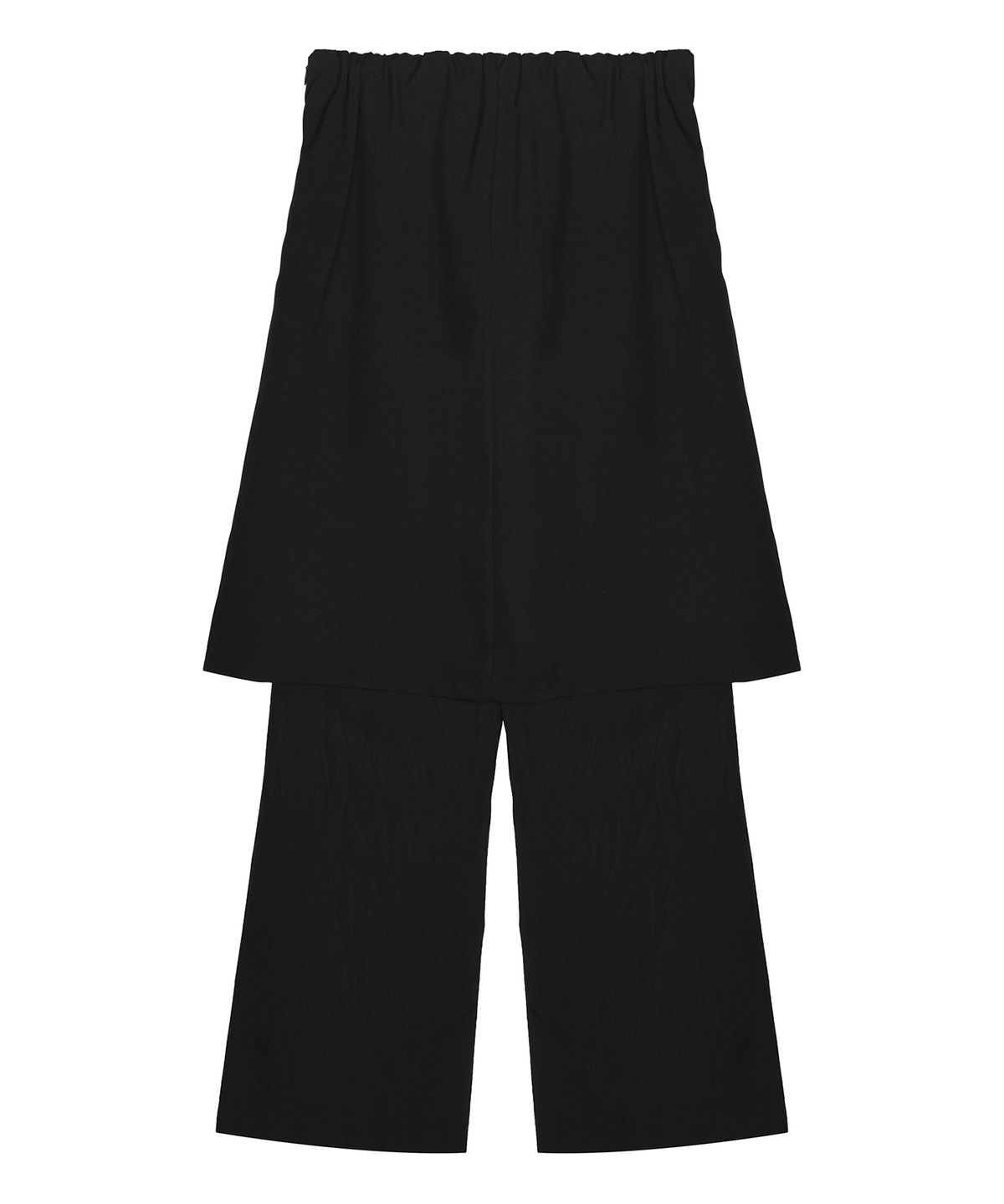 닉앤니콜(NICK&NICOLE) PLEATED LAYERED SKIRT PANTS_BLACK