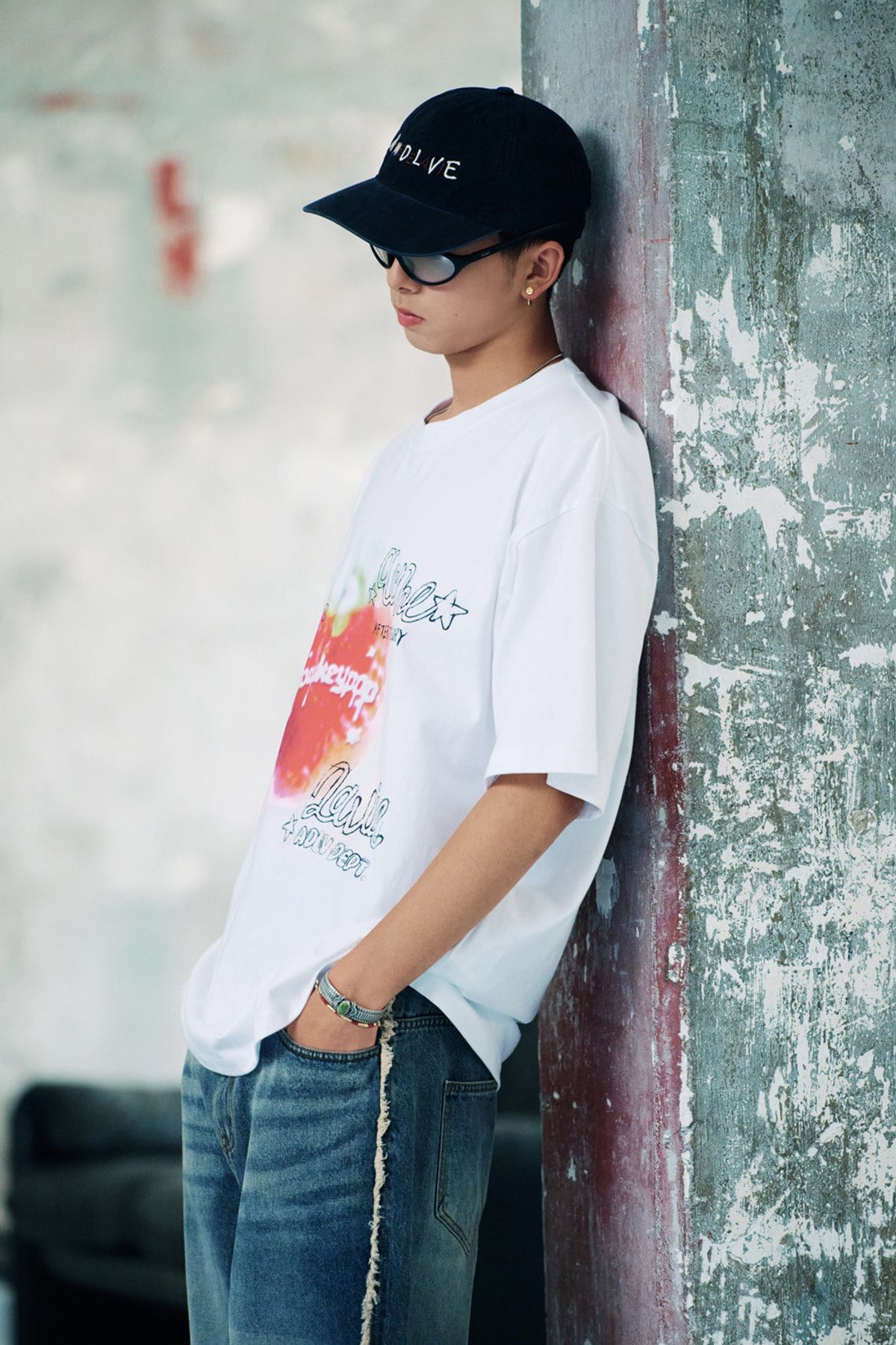 아크메드라비(ACME DE LA VIE) CROSS REPEAT BALL CAP