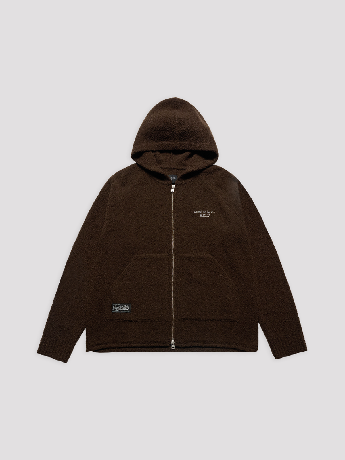 아크메드라비(ACME DE LA VIE) CLASSIC KNIT HOOD ZIP UP