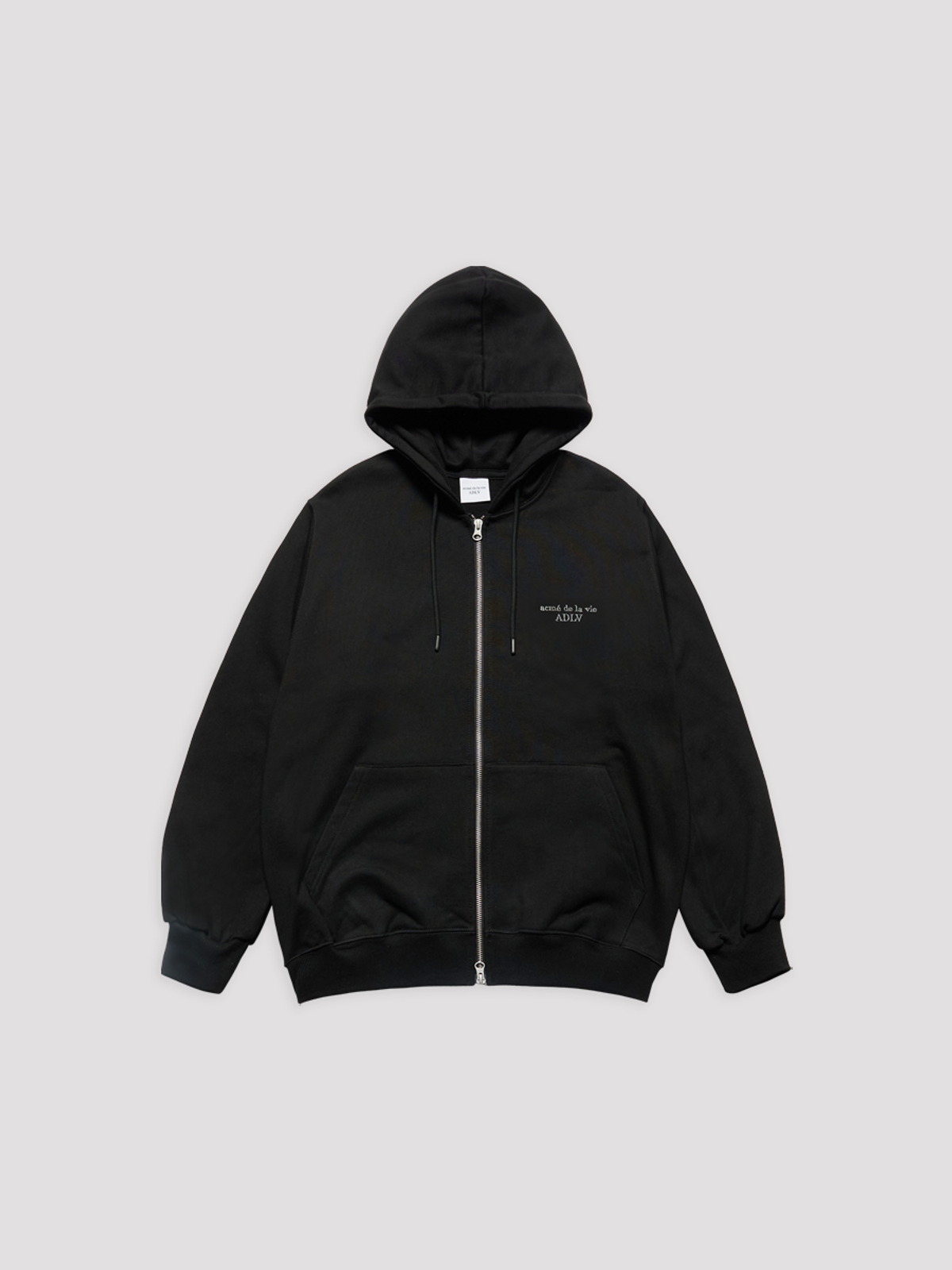 아크메드라비(ACME DE LA VIE) NOISY EMBO BASIC LOGO NAPPING HOODIE ZIP UP