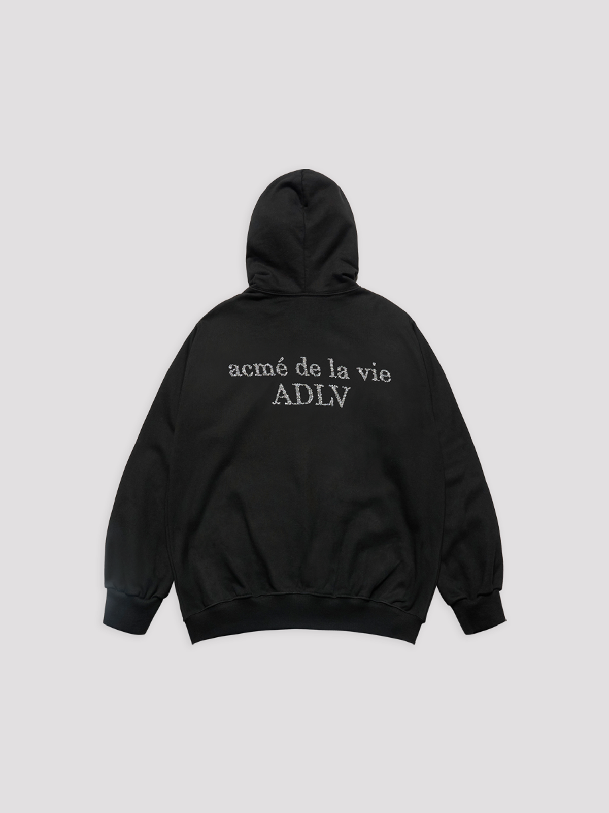 아크메드라비(ACME DE LA VIE) NOISY EMBO BASIC LOGO NAPPING HOODIE ZIP UP
