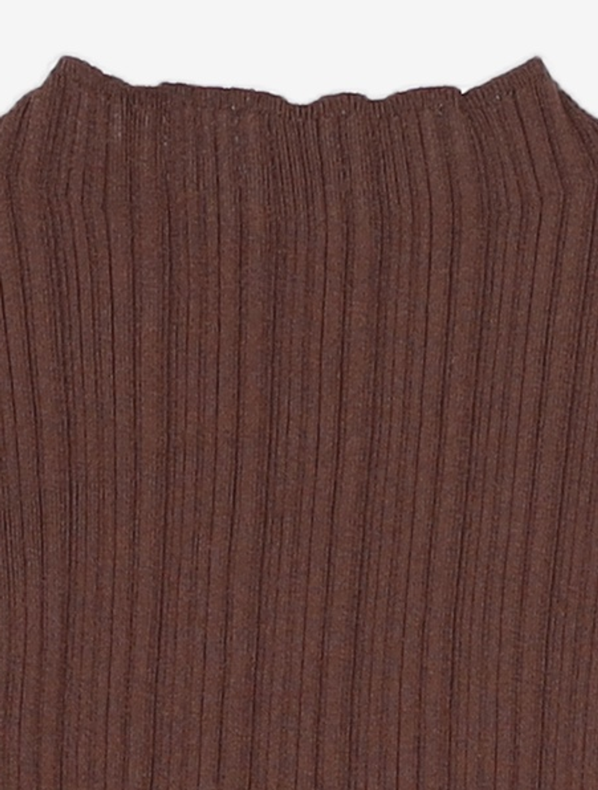 몽돌(MONGDOL) 홀가먼트 하프넥 플리츠 니트 탑 브라운 MDKT107BROWN F