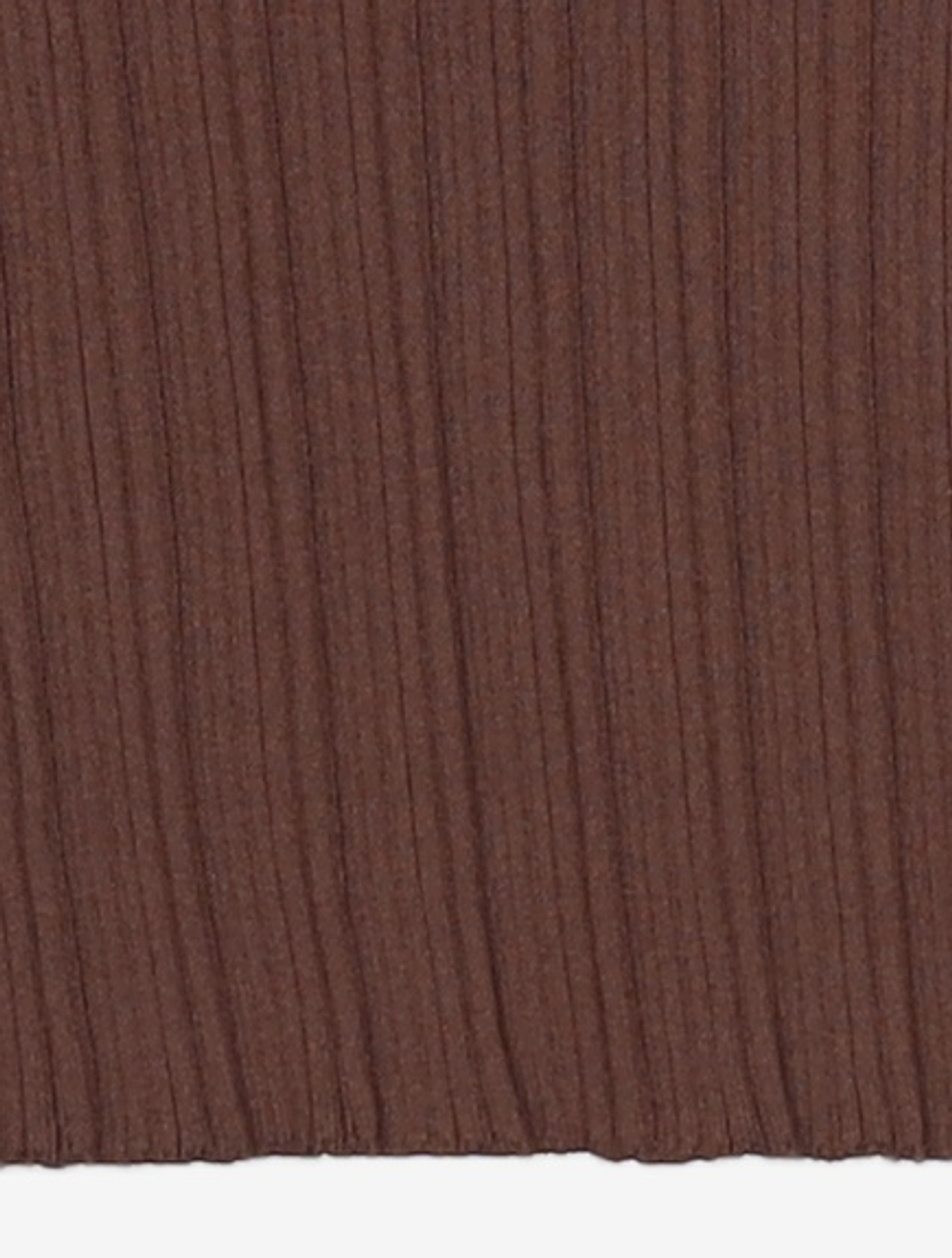 몽돌(MONGDOL) 홀가먼트 하프넥 플리츠 니트 탑 브라운 MDKT107BROWN F