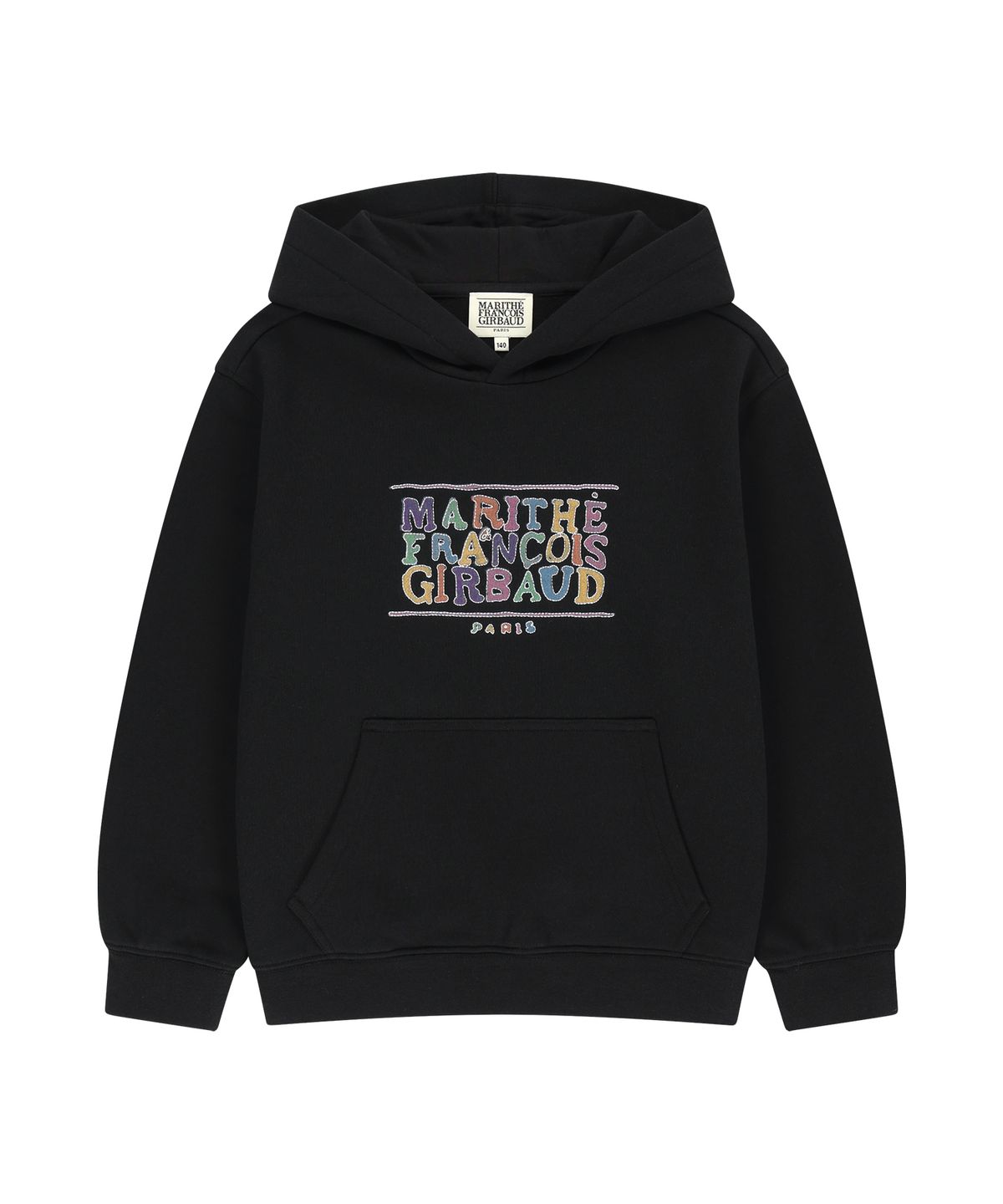 마리떼 키즈(MARITHÉ KIDS) KIDS DOODLE CLASSIC LOGO HOODIE (BRUSHED) black