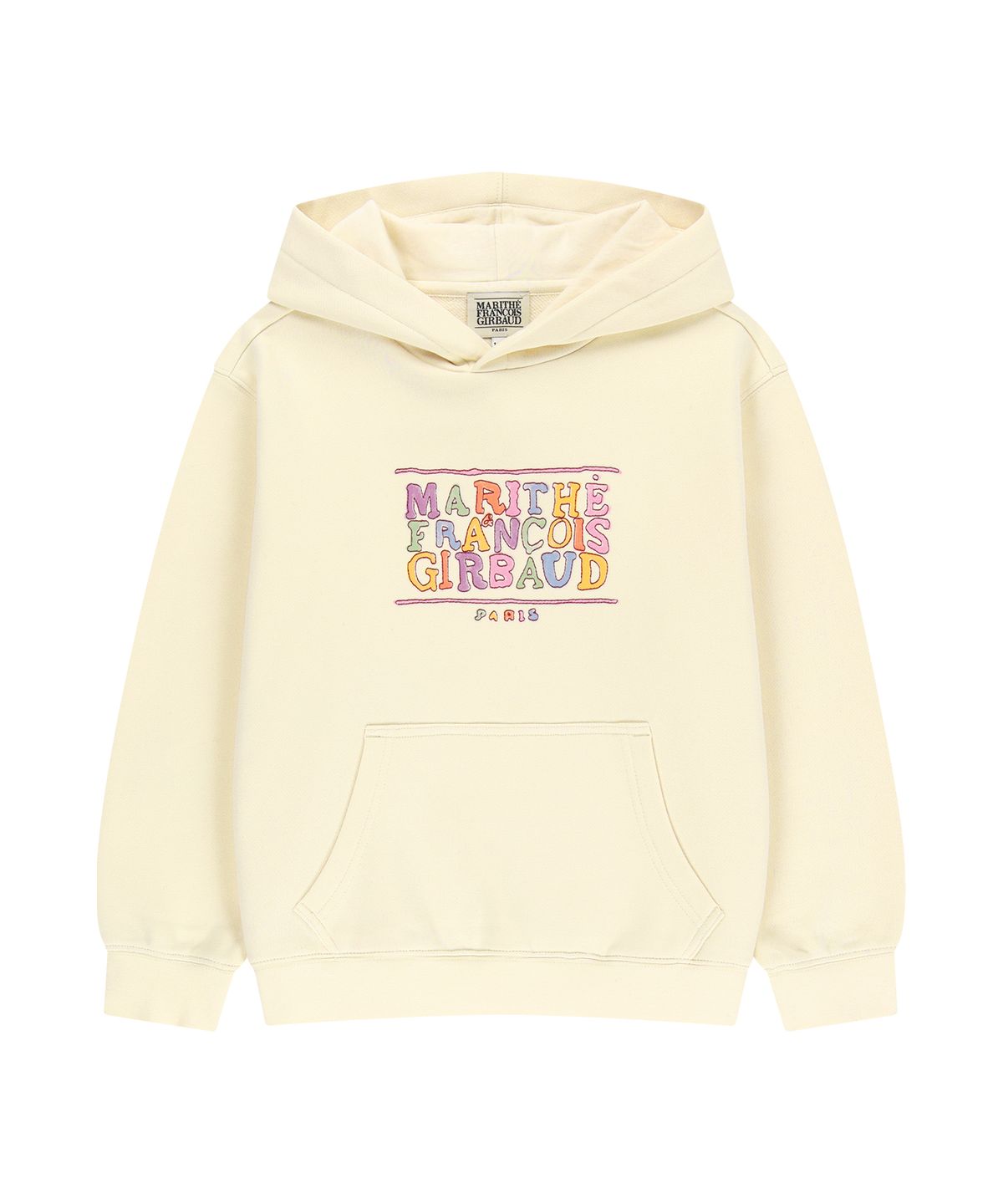 마리떼 키즈(MARITHÉ KIDS) KIDS DOODLE CLASSIC LOGO HOODIE (BRUSHED) light beige