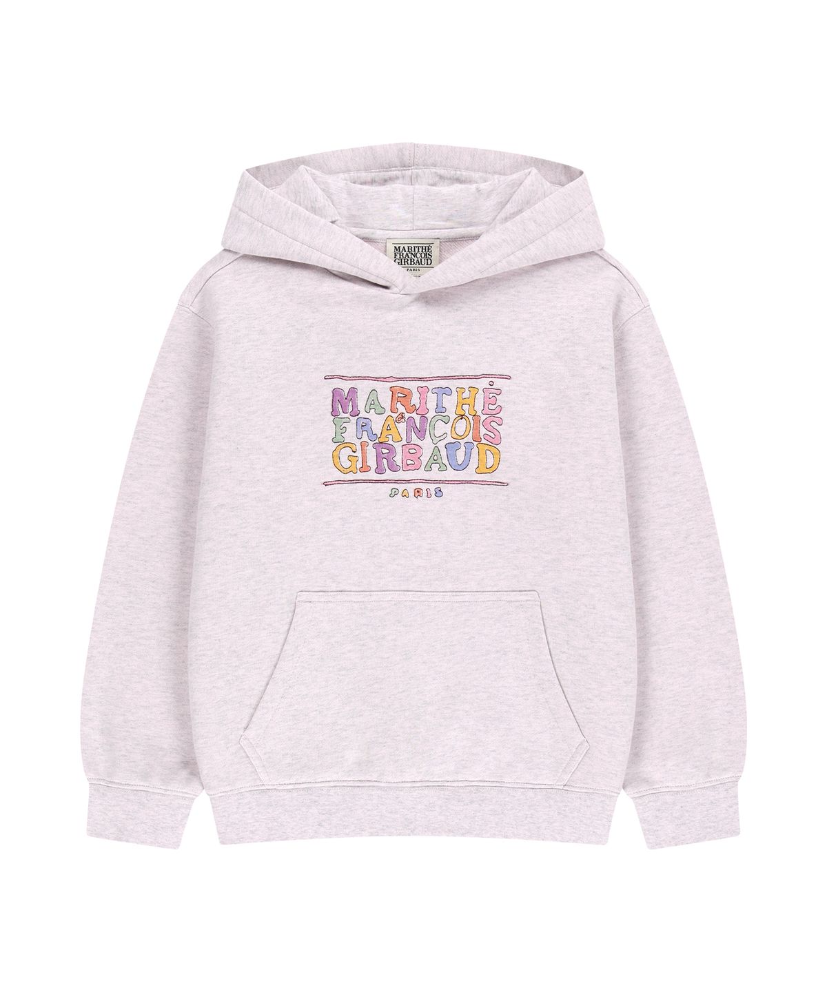 마리떼 키즈(MARITHÉ KIDS) KIDS DOODLE CLASSIC LOGO HOODIE (BRUSHED) baby pink