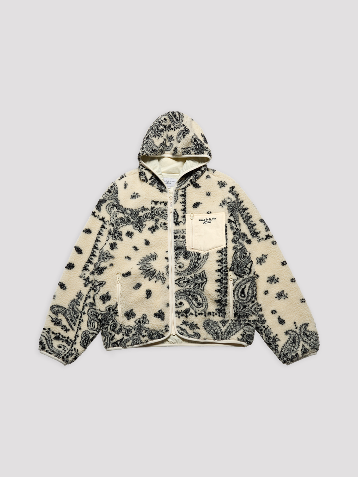 아크메드라비(ACME DE LA VIE) BOUCLE HOOD ZIP UP