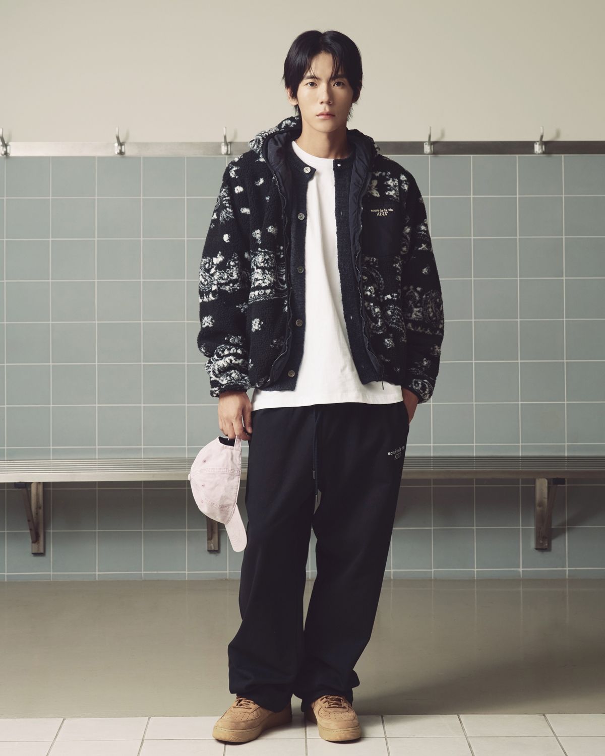 아크메드라비(ACME DE LA VIE) BOUCLE HOOD ZIP UP