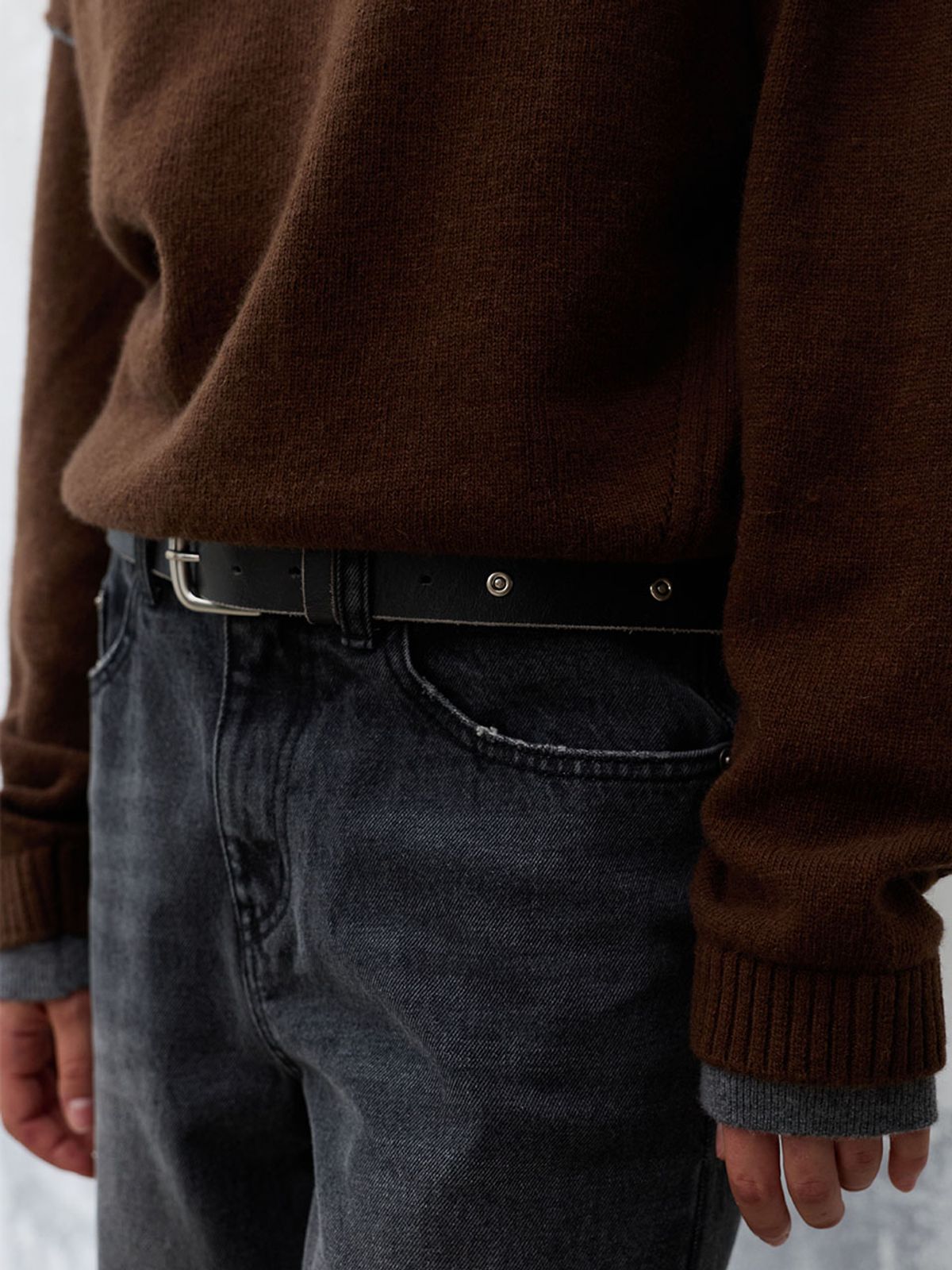 레이브(RAIVE) Vintage Mood Leather Belt VX6AT941_2color