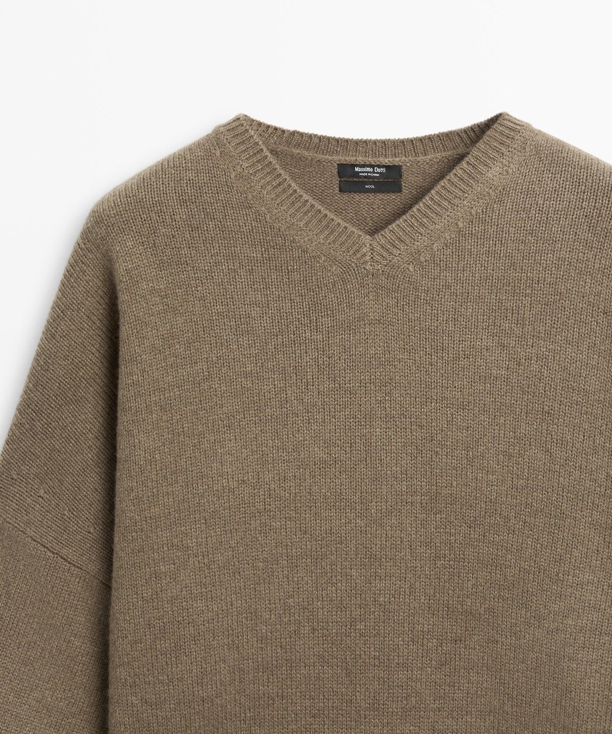 마시모두띠(MASSIMO DUTTI) 100% 울 오버사이즈 니트 스웨터