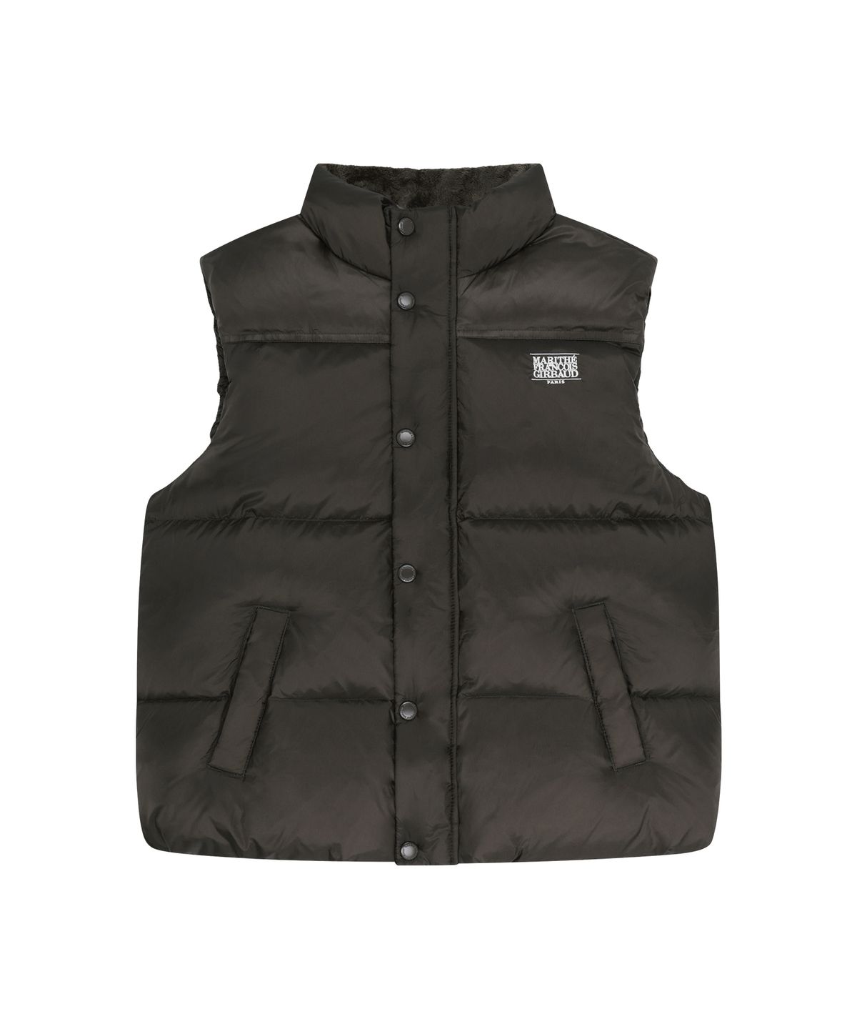 마리떼 키즈(MARITHÉ KIDS) KIDS HIGH NECK DOWN VEST dark brown