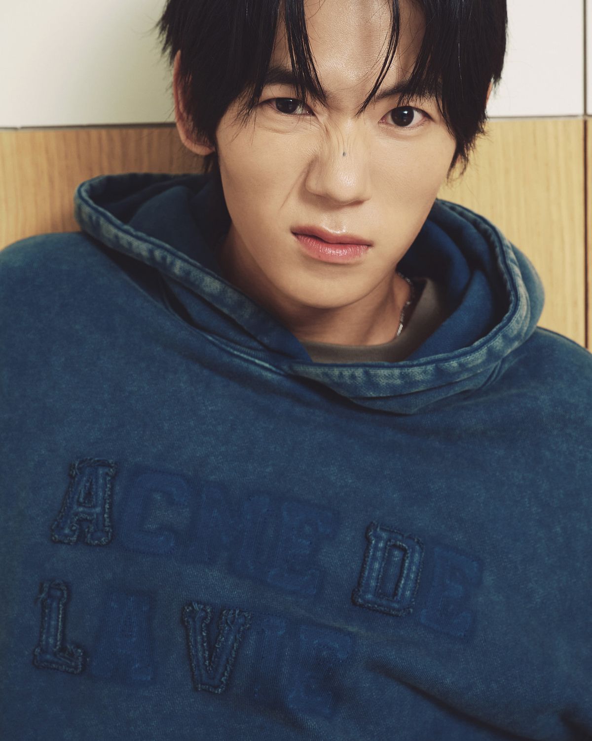아크메드라비(ACME DE LA VIE) WASHED VINTAGE APPLIQUE HOODIE