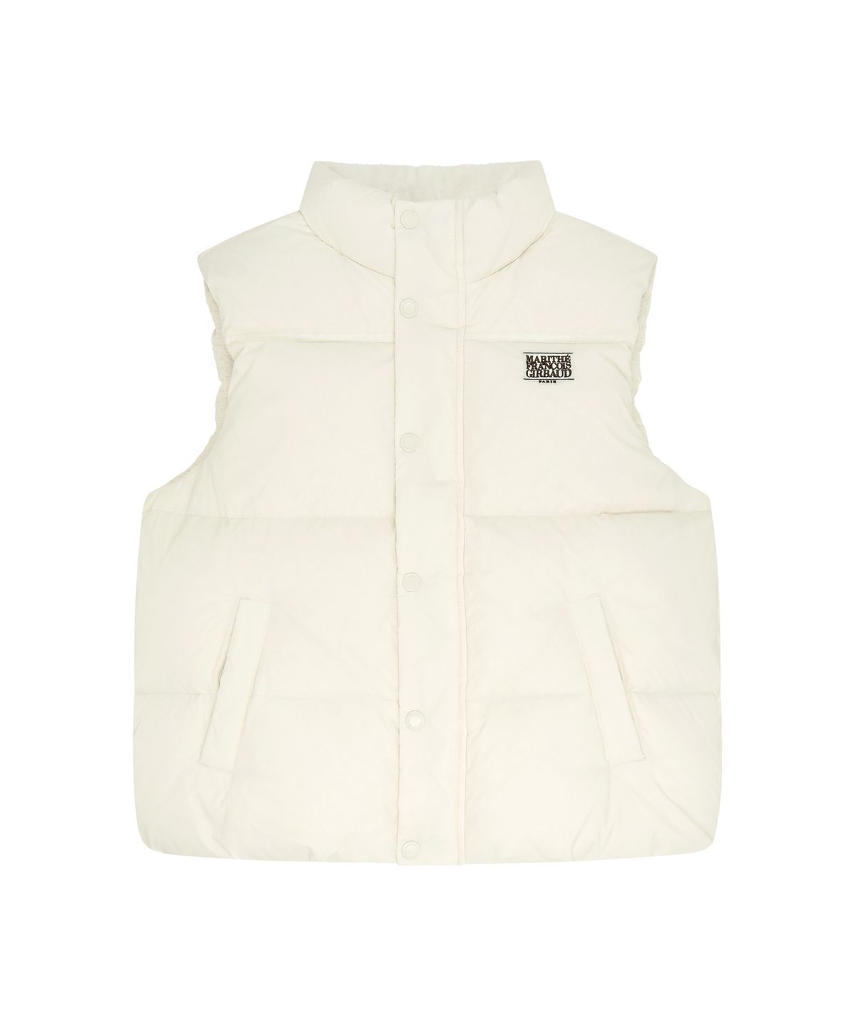 마리떼 키즈(MARITHÉ KIDS) KIDS HIGH NECK DOWN VEST ivory