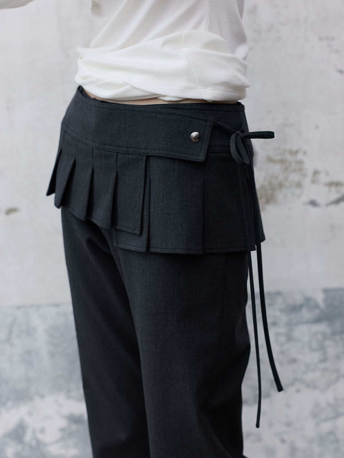 레이브(RAIVE) Pleated Skirt-Layered Pants VW6AL994_2color