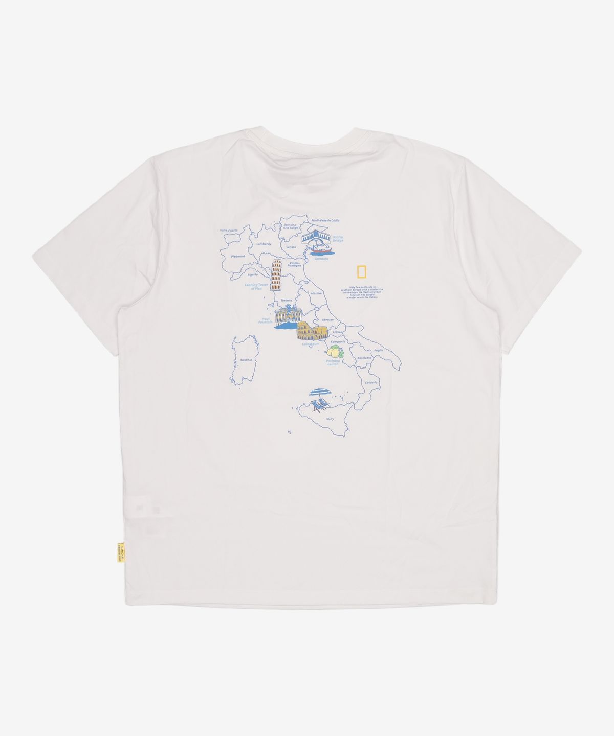 내셔널지오그래픽(NATIONALGEOGRAPHIC) N252UTS992 COOL MAX 월드맵 베이직핏 반팔 티셔츠 WHITE XL