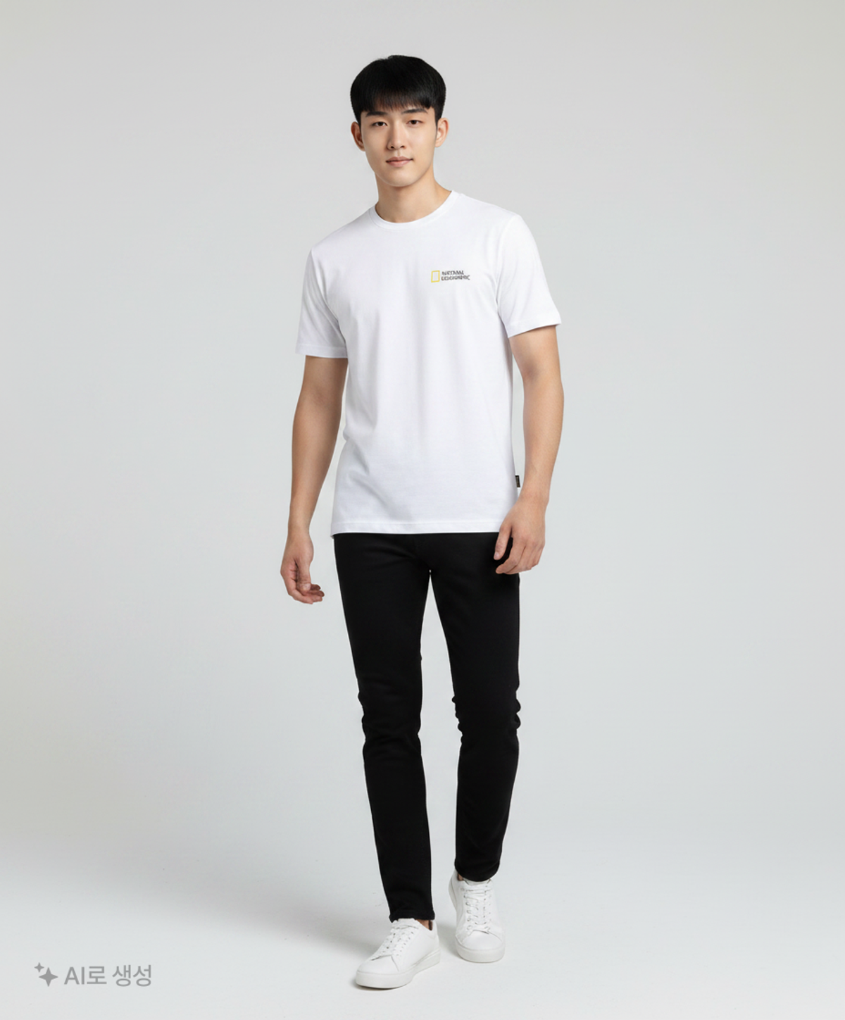 내셔널지오그래픽(NATIONALGEOGRAPHIC) N252UTS992 COOL MAX 월드맵 베이직핏 반팔 티셔츠 WHITE XL