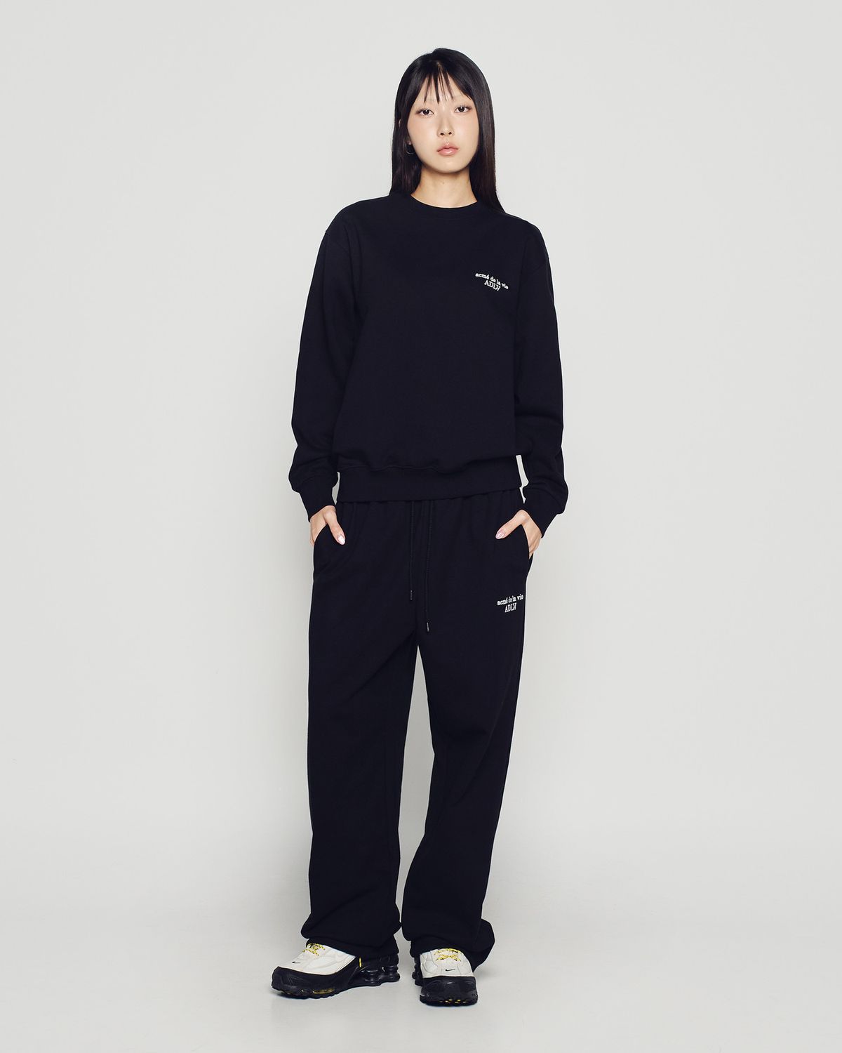 아크메드라비(ACME DE LA VIE) BORDER LINE BASIC LOGO SEASON2 SWEATSHIRT
