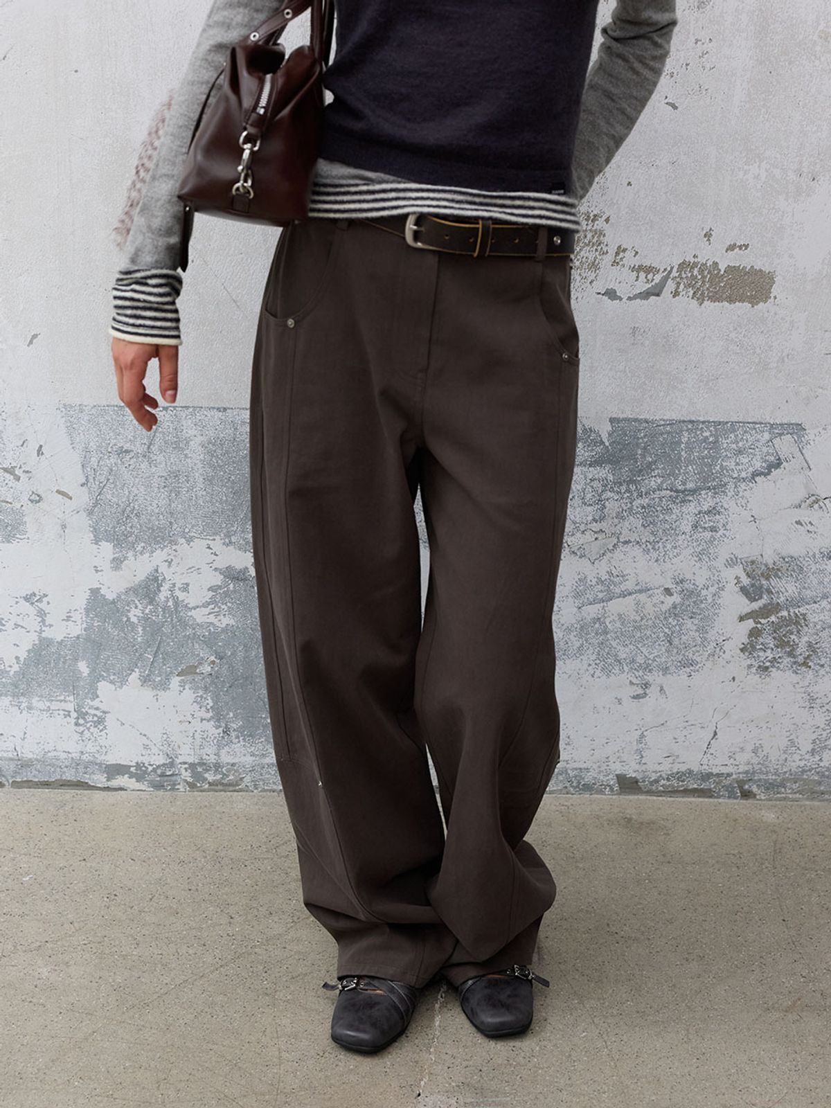 레이브(RAIVE) Barrel Cotton Pants VW6AL992_2color
