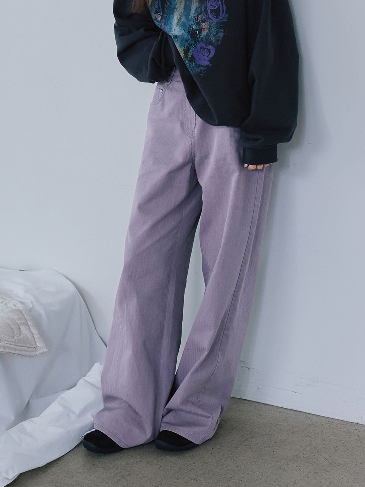 레이브(RAIVE) Cation Washed Cotton Pants VW6AL990_2color
